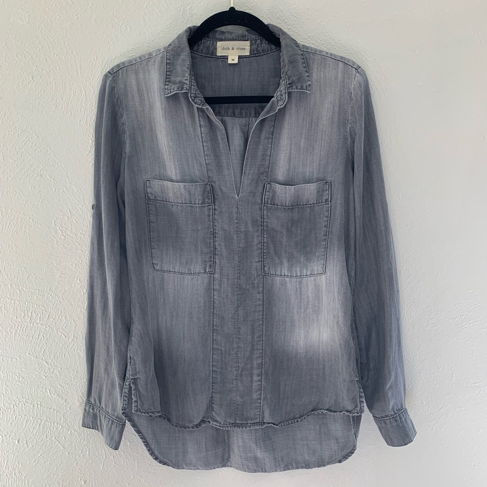 Anthropologie Cloth & Stone Tunic Long Sleeve